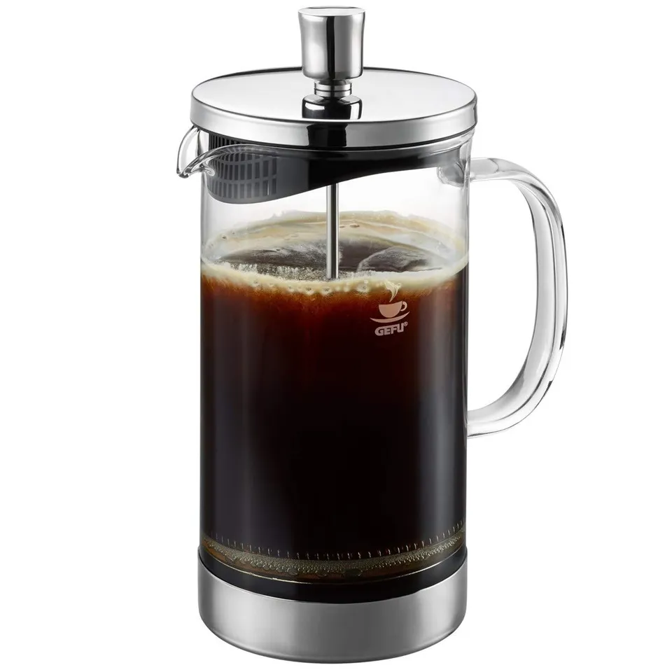 gefu-kaffeebereiter-diego-french-press-1000-ml-borosilikatglas-edelstahl-f-r-8-t image 1