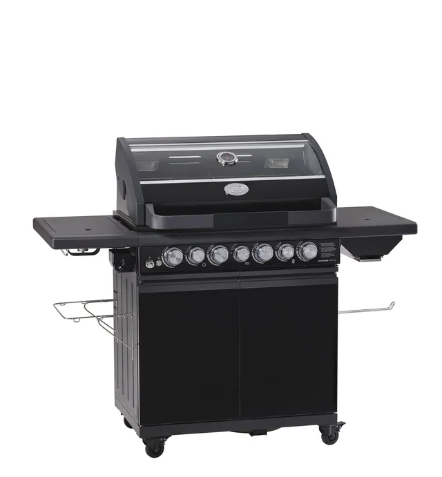 r-sle-gasgrill-bbq-station-magnum-pro-g4-s-schwarz-4-edelstahlbrenner-primezone- image 1