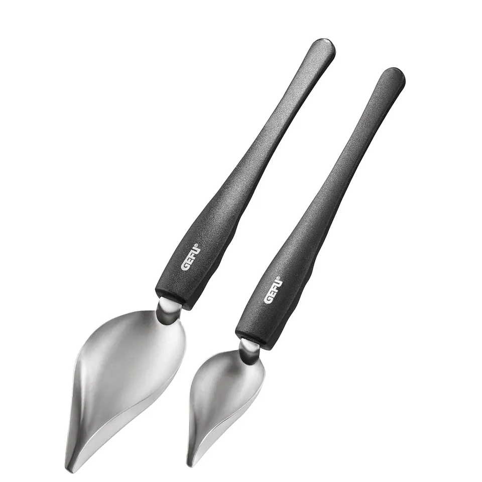 gefu-kulinari-2-teiliger-dekorierl-ffel-saucen-und-plating-tool-mit-zwei-dosiers image 1