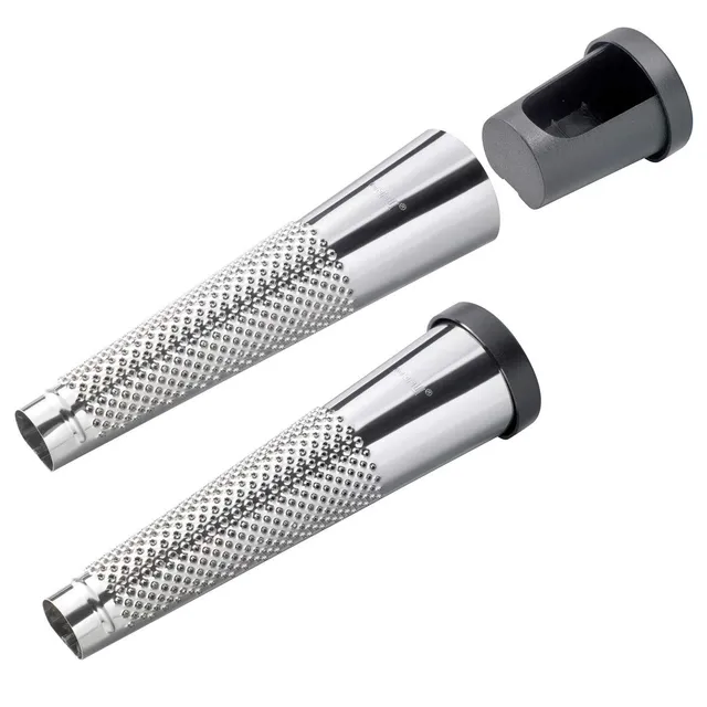 gefu-muskatreibe-mit-integriertem-nussbeh-lter-edelstahl-reibfl-che-sp-lmaschine image 1
