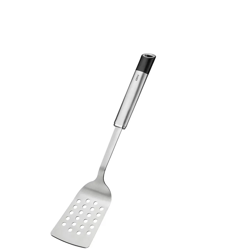 gefu-primeline-pfannenwender-aus-edelstahl-flach-mit-lochstruktur-ergonomischem- image 1