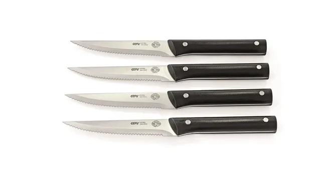 gefu-steakmesser-bbq-4er-set-wellenschliffklingen-aus-eisgeh-rtetem-edelstahl-42 image 1