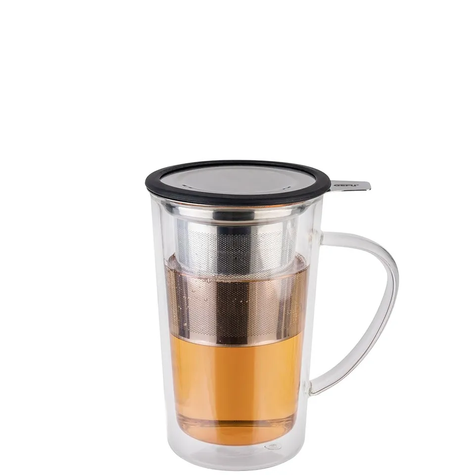 gefu-mira-teeglas-235-ml-doppelwandiges-borosilikatglas-mit-edelstahlfilter-arom image 1