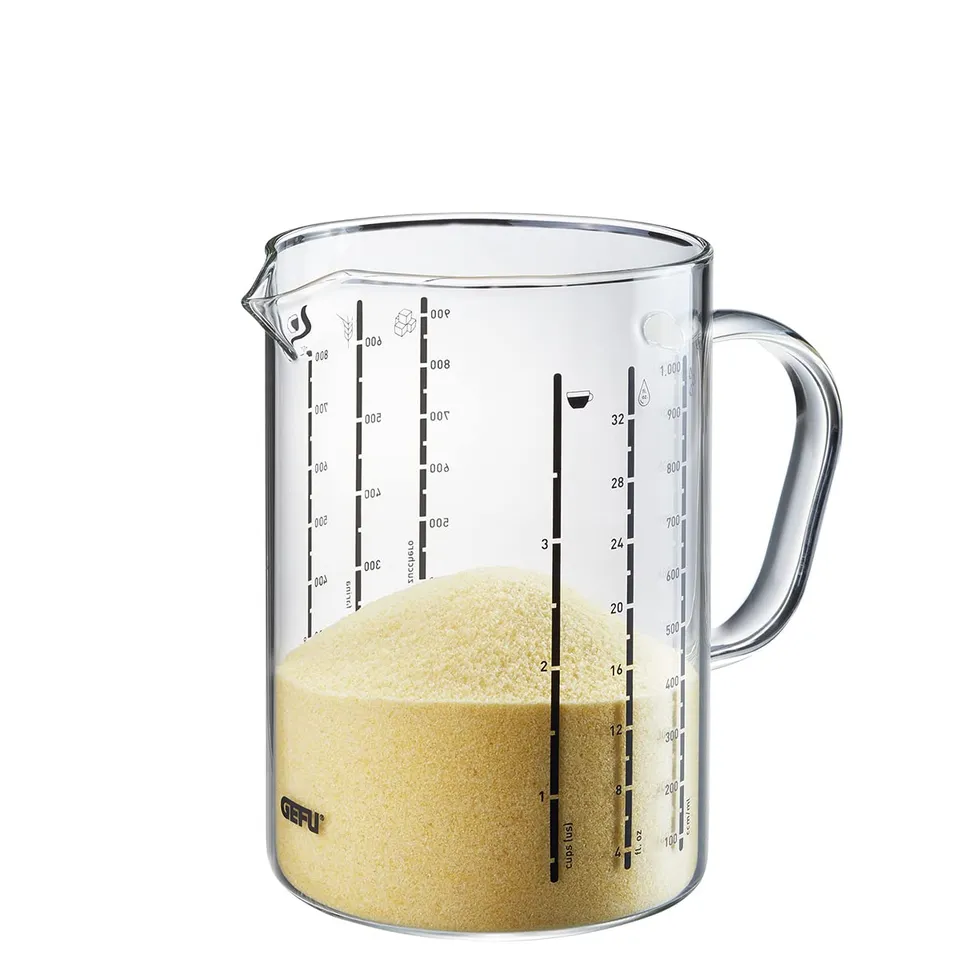 gefu-messbecher-meti-1000-ml-borosilikatglas-mit-mehrfachskalierung-ml-fl-oz-cup image 1