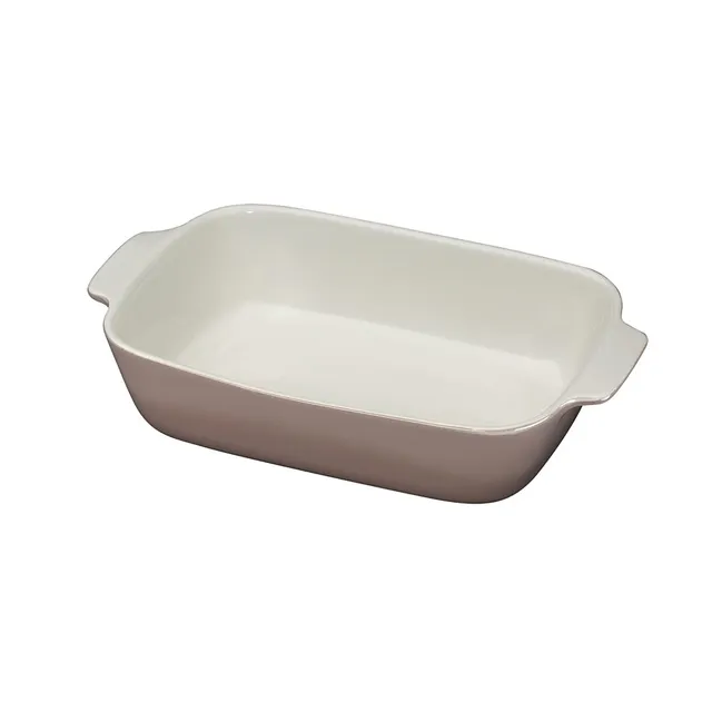 k-chenprofi-auflaufform-provence-30-cm-rechteckige-porzellan-backform-taupe image 1