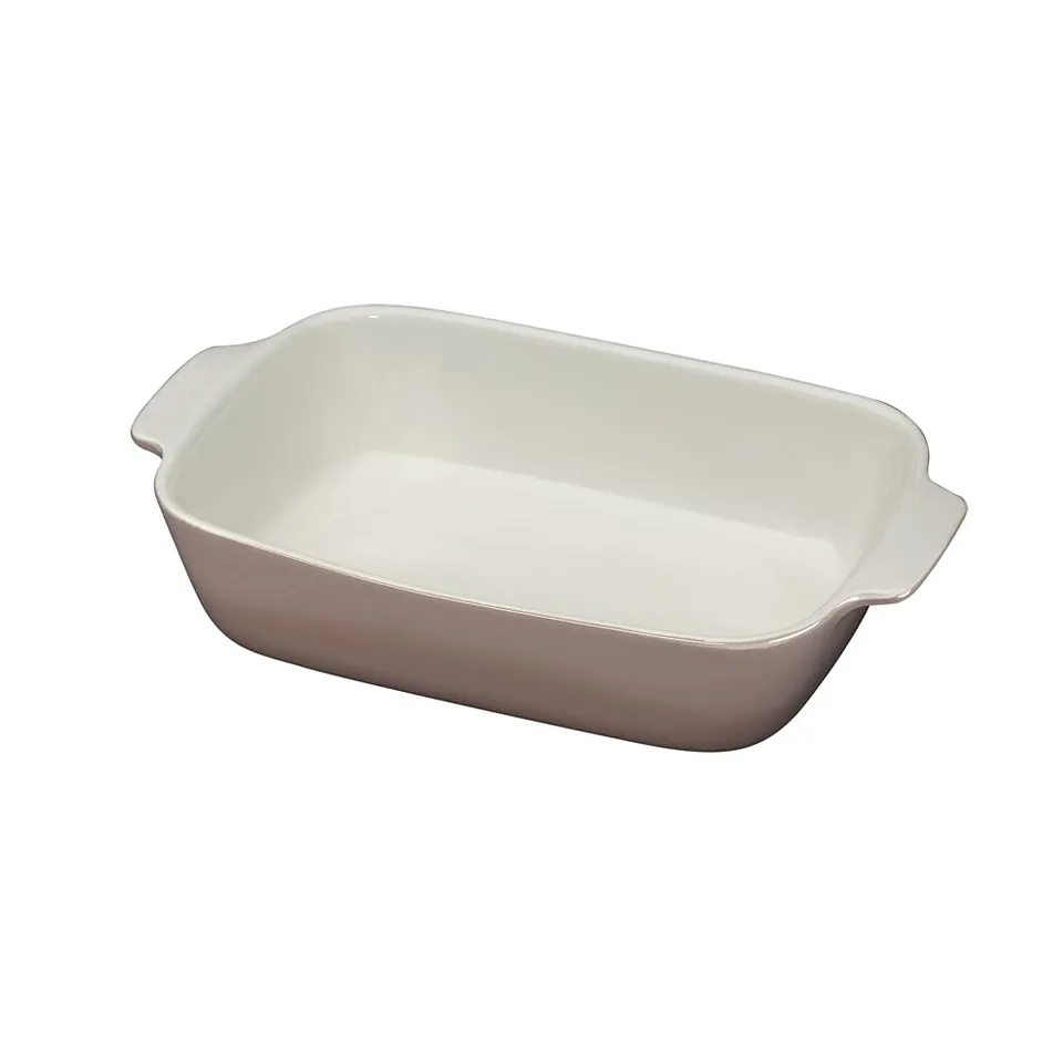 k-chenprofi-auflaufform-provence-30-cm-rechteckige-porzellan-backform-taupe image 1