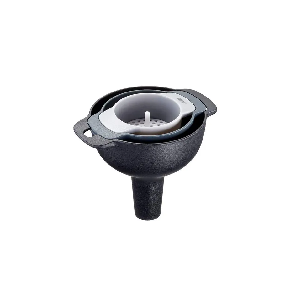 gefu-trichter-set-3-teilig-k-chentrichter-aus-polypropylen-mit-5-jahren-garantie image 1