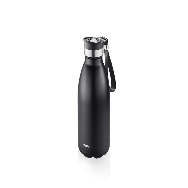 gefu-trinkflasche-olimpio-edelstahl-thermoflasche-0-5-l-auslaufsicher-kohlens-ur image 1