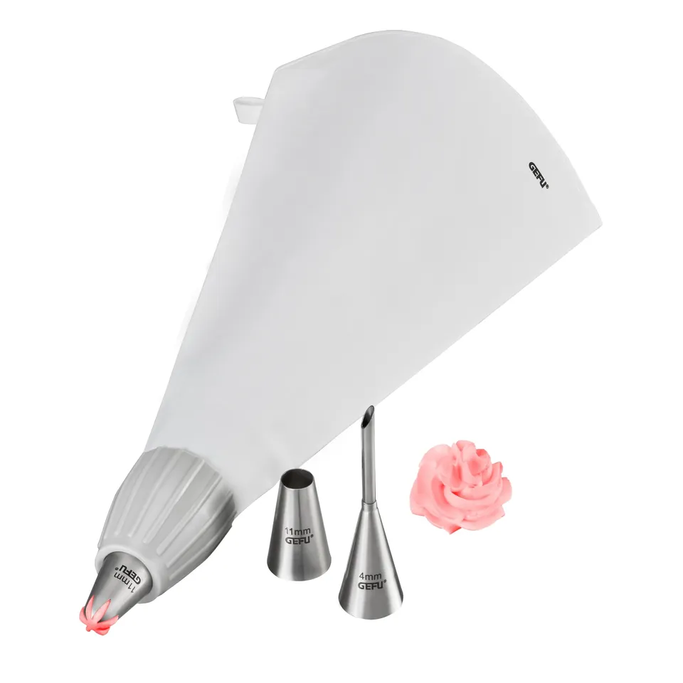 gefu-decore-spritzbeutel-set-5-teilig-kochfester-baumwollbeutel-mit-adapter-und- image 1