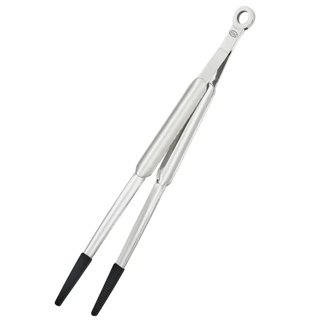 r-sle-spitzzange-silikon-32-cm-gefederte-grill-und-kochzange-edelstahl-18-10-mit image 1