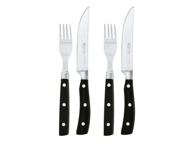 r-sle-steakbesteck-4-teilig-2-steakmesser-2-steakgabeln-klingenspezialstahl-mit- image 1