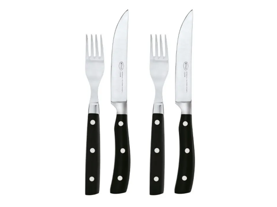 r-sle-steakbesteck-4-teilig-2-steakmesser-2-steakgabeln-klingenspezialstahl-mit- image 1