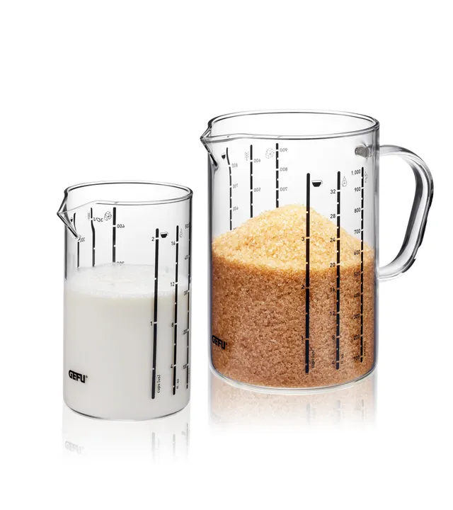 gefu-messbecher-set-meti-2-teilig-1000-ml-500-ml-hitzebest-ndiges-borosilikatgla image 1