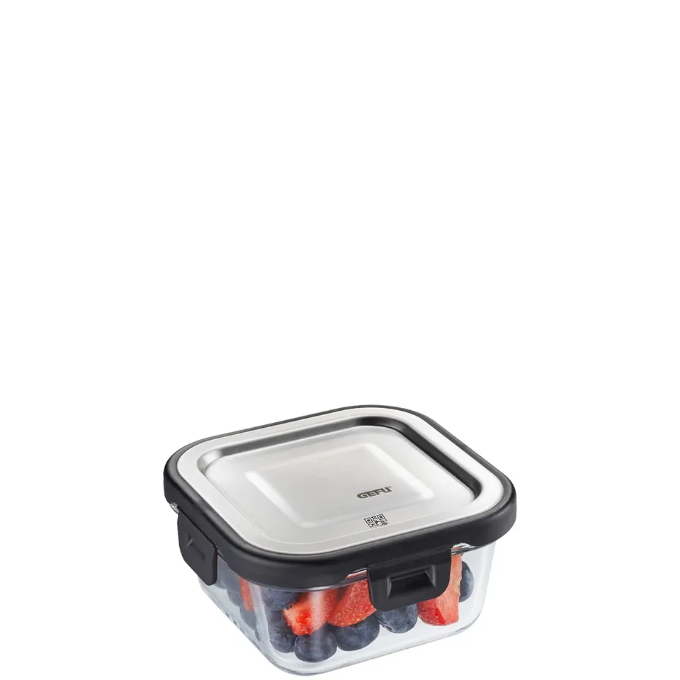 gefu-frischhaltedose-milo-smarte-lunchbox-300-ml-glas-mit-silikondichtung-klick- image 1
