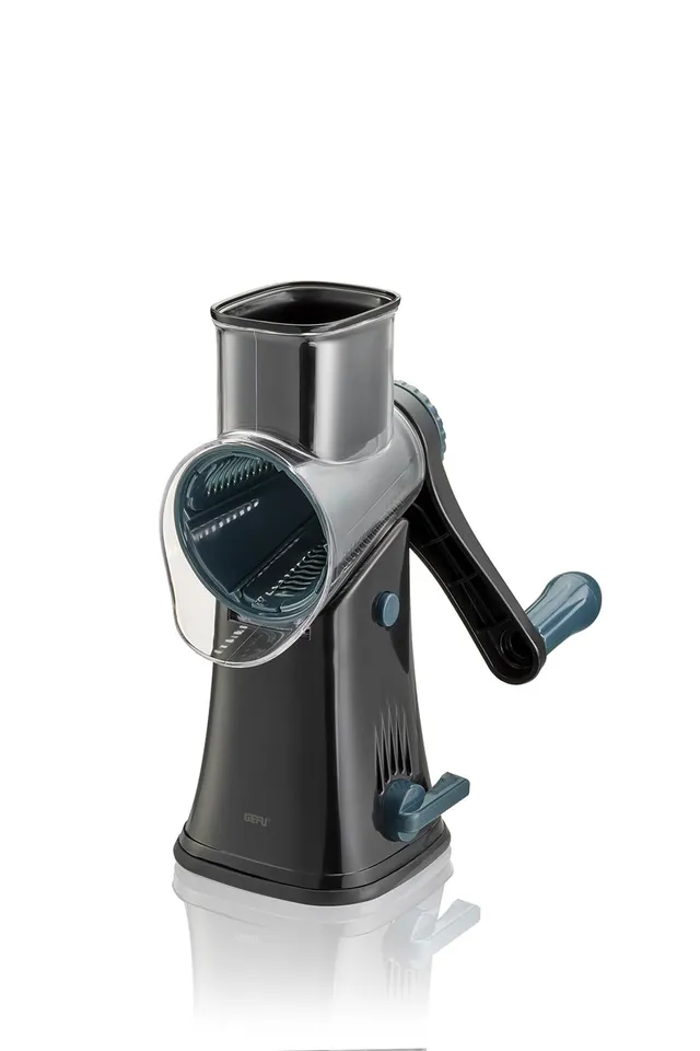 gefu-trommelreibe-click-mit-5-extrascharfen-eins-tzen-trommelhobel-f-r-gem-se-k- image 1