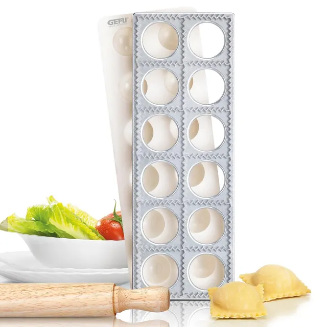 gefu-tasca-ravioli-maultaschenbrett-3-teilig-f-r-12-teigtaschen-gleichzeitig-mit image 1