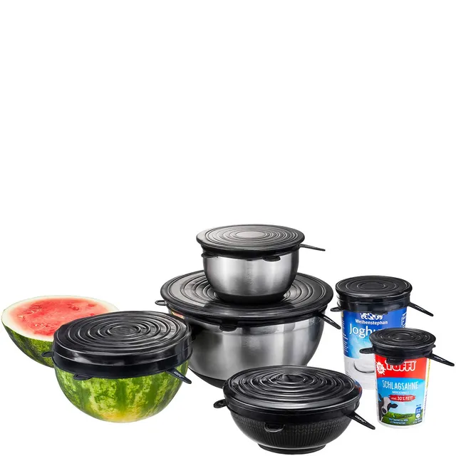 gefu-flexifresh-silikondeckel-6-teilig-lebensmittelechte-wiederverwendbare-stret image 1