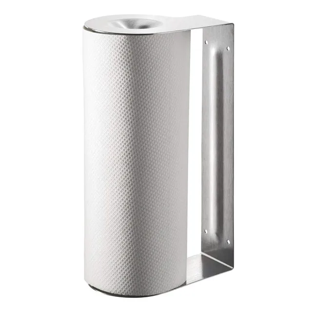 gefu-k-chenrollenhalter-butler-edelstahl-mit-abrisskante-standger-t-oder-wand-un image 1