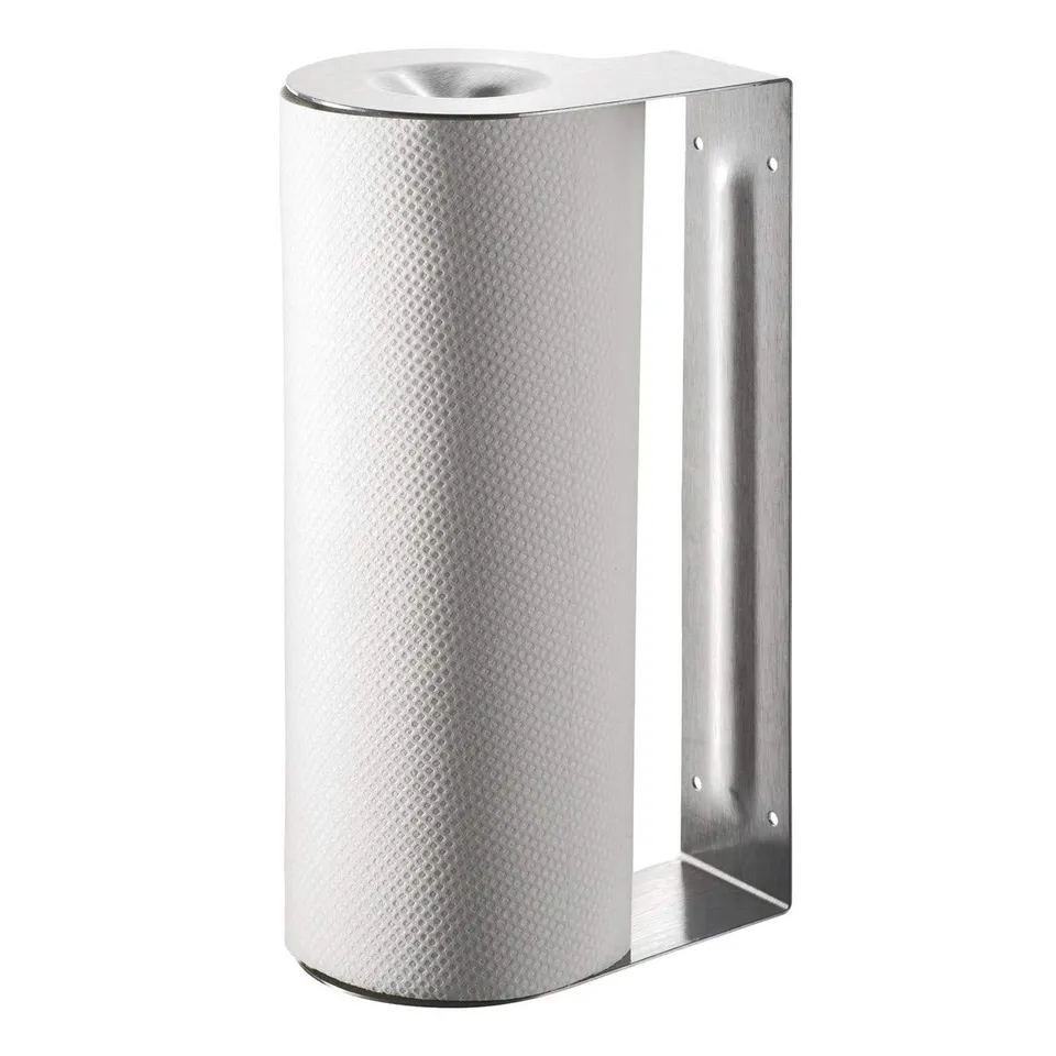 gefu-k-chenrollenhalter-butler-edelstahl-mit-abrisskante-standger-t-oder-wand-un image 1