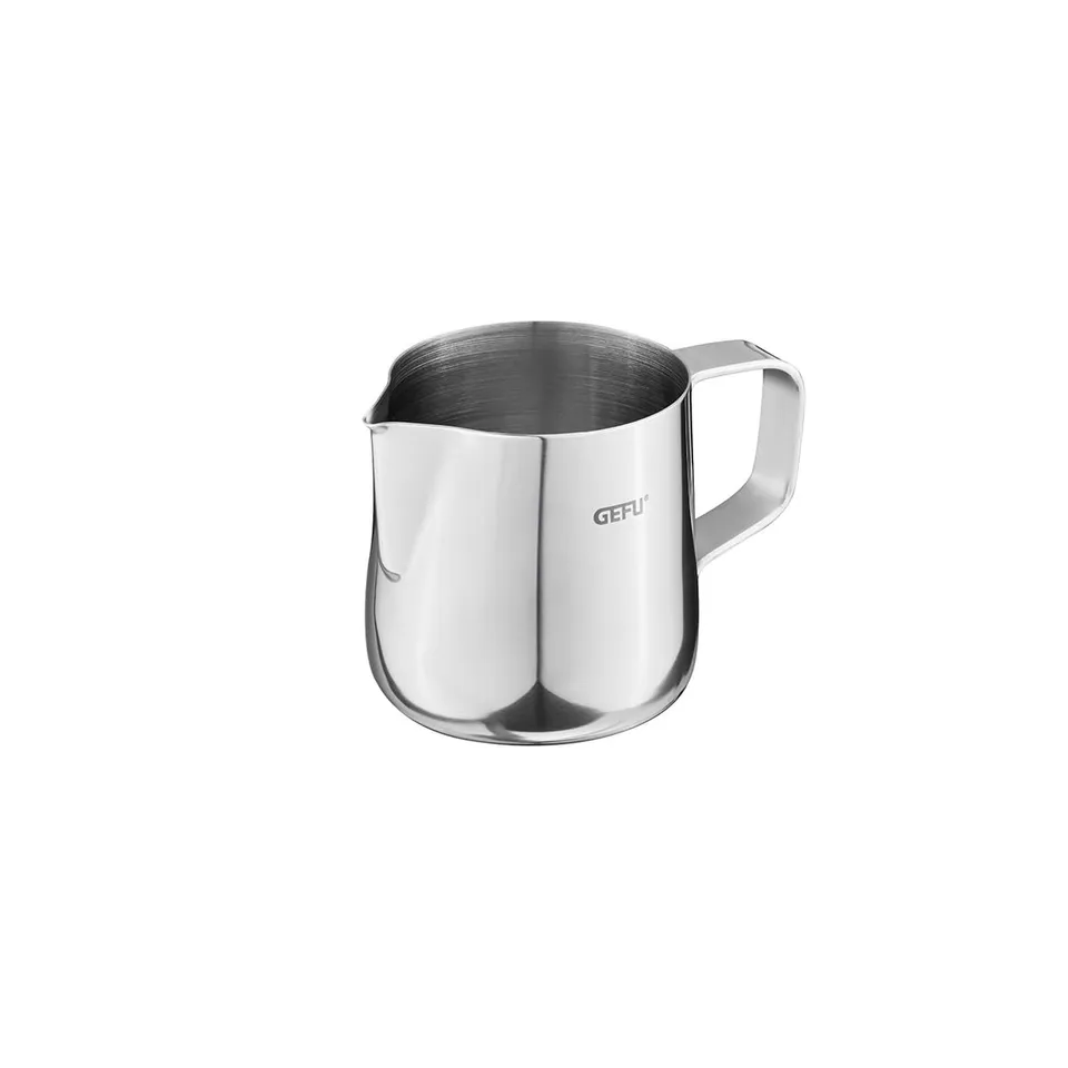 gefu-barista-milchk-nnchen-150-ml-edelstahl-milchkanne-mit-skala-und-feiner-ausg image 1