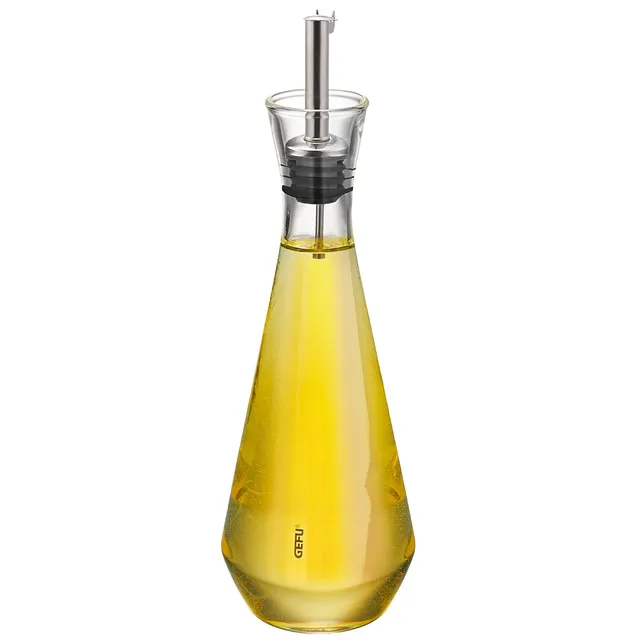 gefu-x-plosion-essig-l-spender-250-ml-kristallglas-mit-tropfsicherem-edelstahlau image 1