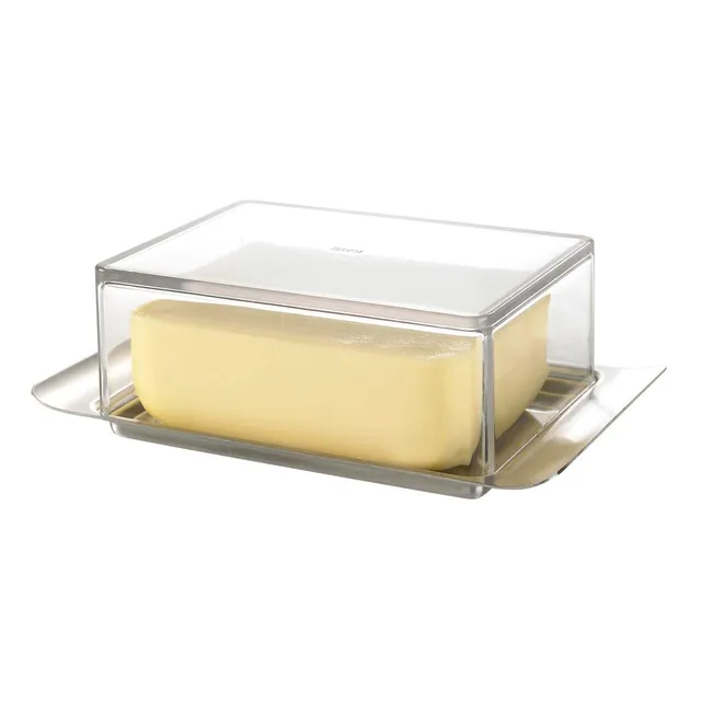 gefu-brunch-butterdose-formech-ne-250-g-butteraufbewahrung-mit-edelstahl-unterse image 1