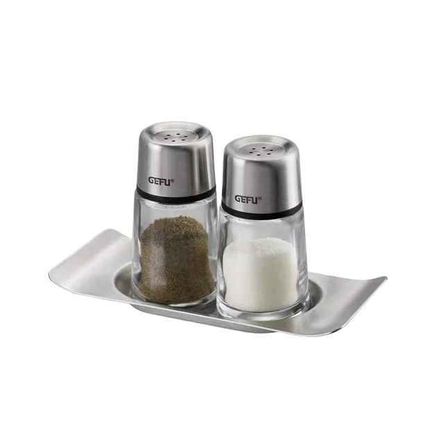gefu-brunch-salz-und-pfefferstreuer-set-mit-untersetzer-konische-glasstreuer-dic image 1