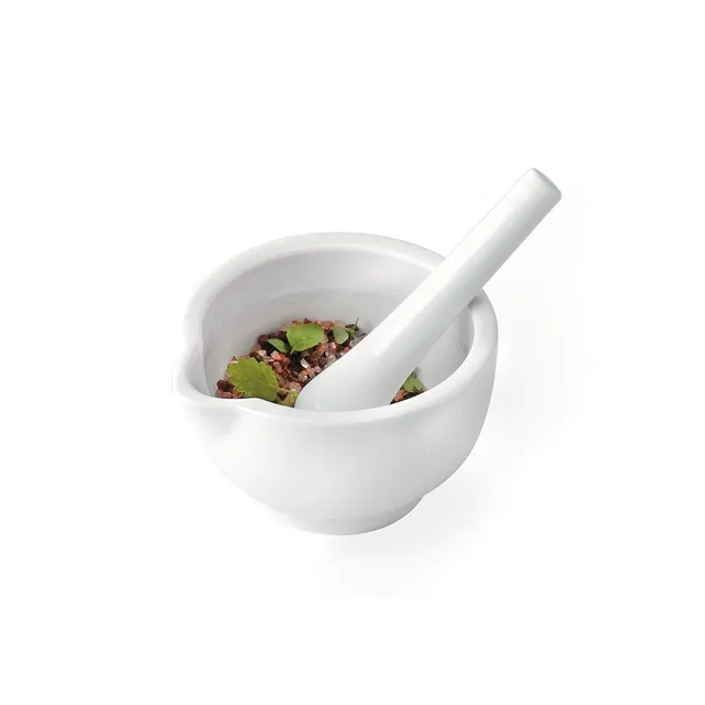 gefu-m-rser-macino-porzellan-m-rser-mit-st-el-10-cm-aufgeraute-oberfl-che-ausgie image 1
