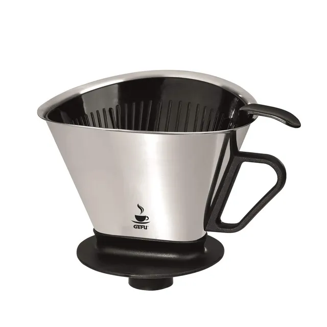 gefu-16000-kaffee-filter-angelo-edelstahl-permanentfilter-gr-e-4-mit-aufsatz-f-r image 1