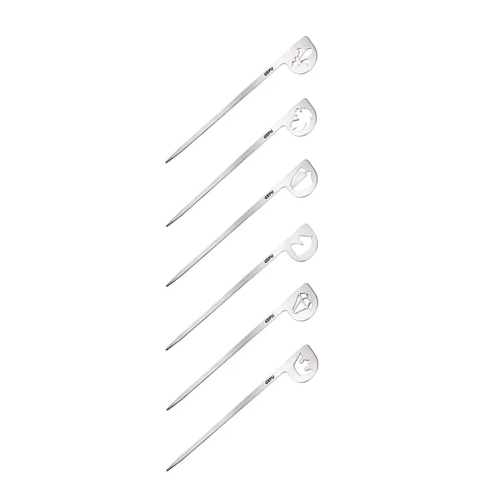 gefu-party-spie-e-gala-6er-set-filigran-gelaserte-edelstahl-spie-e-mit-6-motiven image 1