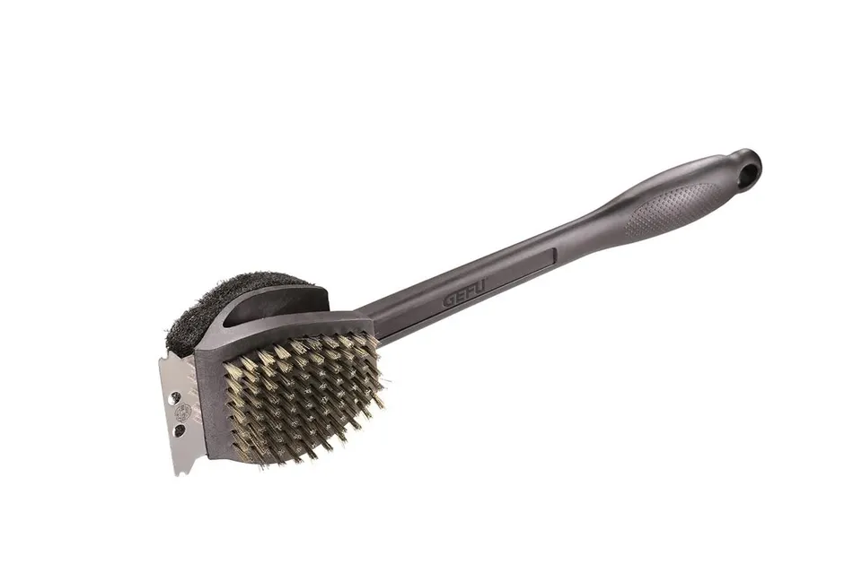 gefu-grillb-rste-3-in-1-edelstahlborsten-schaber-grillrostreinigung-mit-b-rsten- image 1