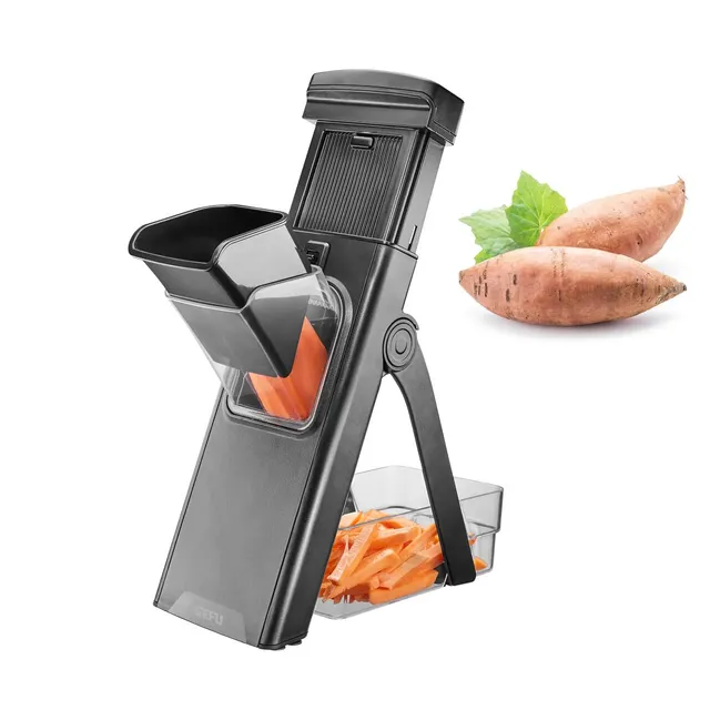 gefu-all-in-one-gem-sehobel-mit-verstellbaren-klingen-auffangbeh-lter-und-saugna image 1