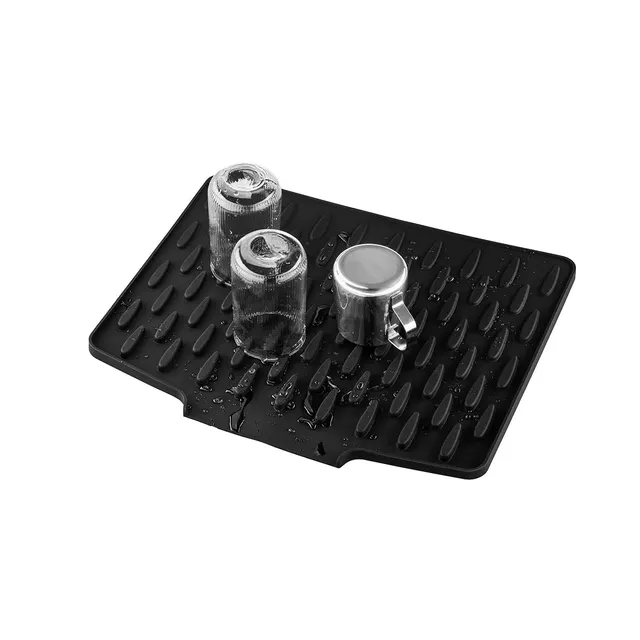 gefu-abtropfmatte-drio-silikon-40-x-33-cm-rutschfest-mit-wasserablauf-hitzebest- image 1