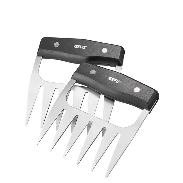 gefu-bbq-fleischkrallen-2er-set-edelstahl-fleischkrallen-zum-zerkleinern-von-pul image 1
