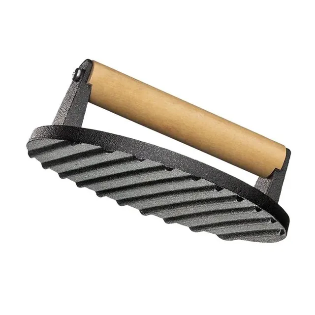 k-chenprofi-bbq-grillpresse-fleischbeschwerer-aus-gusseisen-1-kg-18-7-5-cm-palis image 1