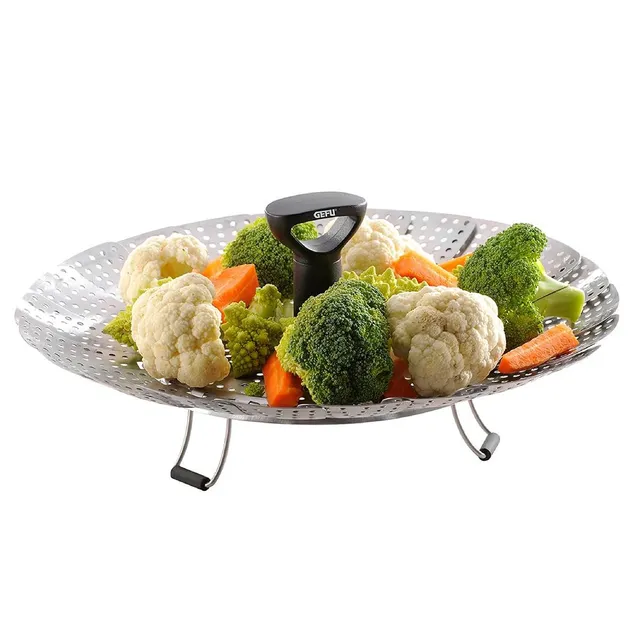 gefu-d-nsteinsatz-vitala-faltbare-edelstahl-d-nstschiene-18-27-cm-mit-teleskopgr image 1