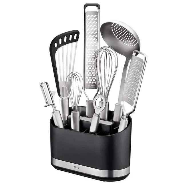 gefu-smartline-utensilienbeh-lter-10-f-cher-beschwerter-boden-antirutschf-e-hera image 1