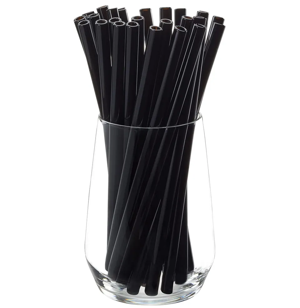 gefu-future-glastrinkhalme-23-cm-25-st-ck-schwarz-wiederverwendbare-plastikfreie image 1