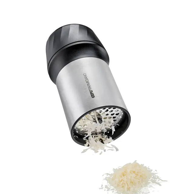 gefu-parmesanreibe-mit-2-laser-cut-reibscheiben-k-sereibe-k-sem-hle-f-r-hartk-se image 1