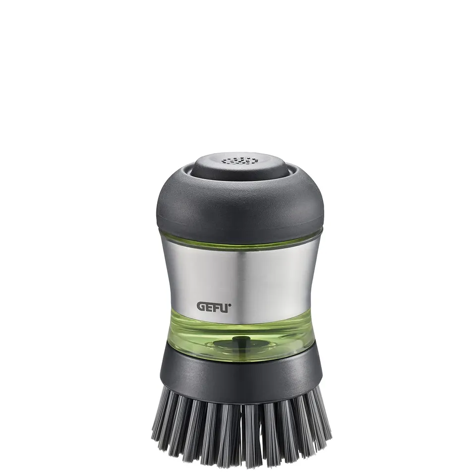 gefu-sp-lb-rste-swift-2-in-1-mit-sp-lmittelspender-nylonborsten-und-edelstahl-er image 1