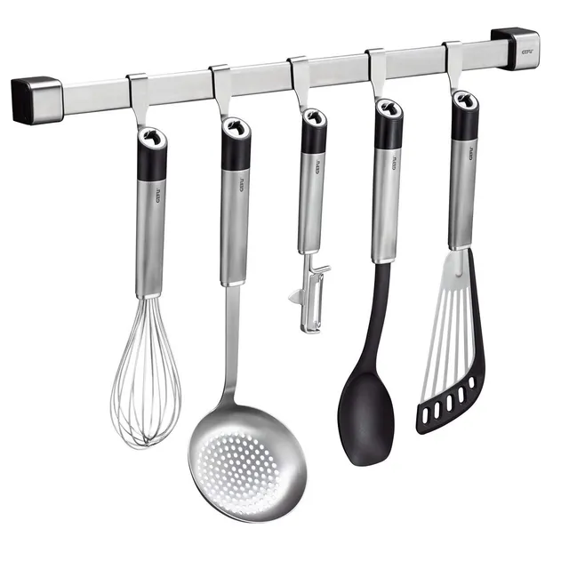 gefu-k-chenleiste-smartline-50-cm-edelstahl-wandhalterung-mit-verbindungsst-ck-m image 1