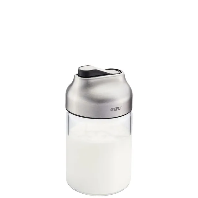 gefu-zucker-milchdosierer-kippo-automatischer-wippdeckel-borosilikatglas-edelsta image 1