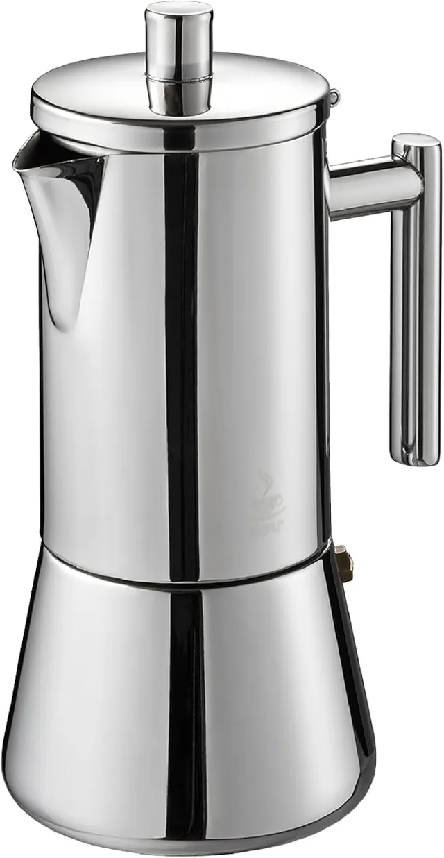 gefu-espressokocher-nando-f-r-6-tassen-edelstahl-espressokocher-mit-reduziersieb image 1