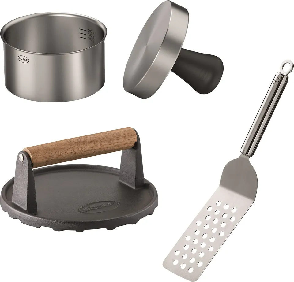 r-sle-barbecue-burger-set-3-teilig-mit-burgerpresse-pro-barbecue-gewicht-burgerw image 1