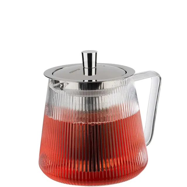 gefu-teekanne-infusa-800-ml-glasteekanne-mit-edelstahlfilter-deckel-f-r-losen-te image 1