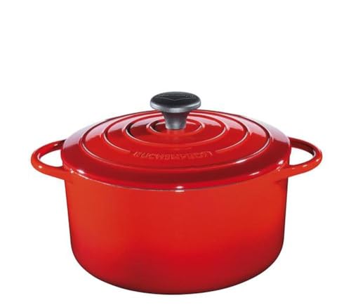 k-chenprofi-provence-gusseisen-br-ter-24-cm-mit-deckel-rot-emaillierter-schmorto image 6