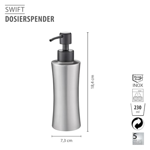 gefu-dosierspender-swift-nachf-llbarer-edelstahl-seifen-sp-lmittelspender-230-ml image 7