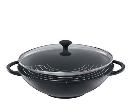 k-chenprofi-provence-wok-set-prestige-36-cm-mit-glasdeckel-abtropfgitter-wender- image 4