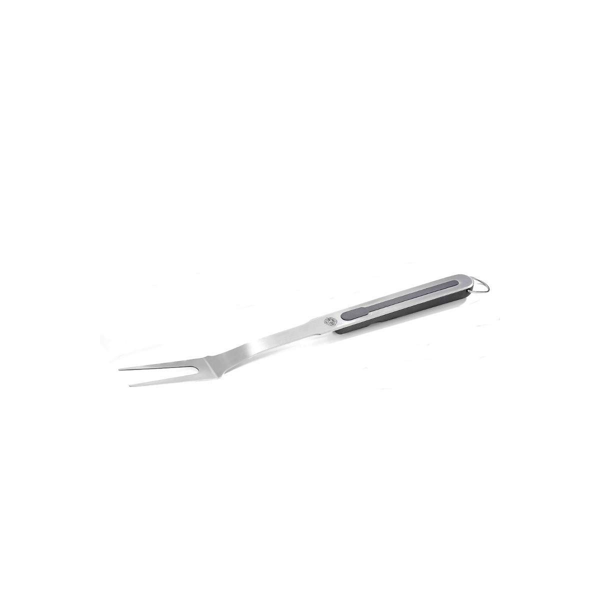 gefu-bbq-grillgabel-edelstahl-45-5-cm-schwarz-silber-ergonomischer-griff-mit-auf image 1
