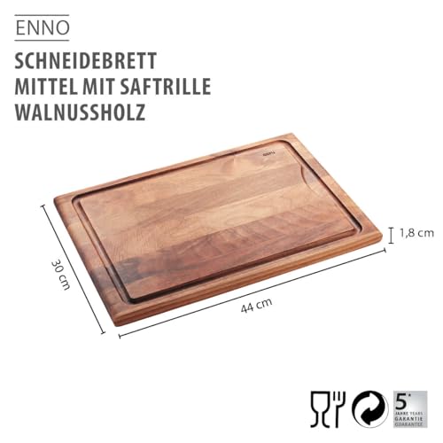 gefu-enno-schneidebrett-aus-walnussholz-44-x-30-cm-gro-es-k-chenbrett-mit-saftri image 8